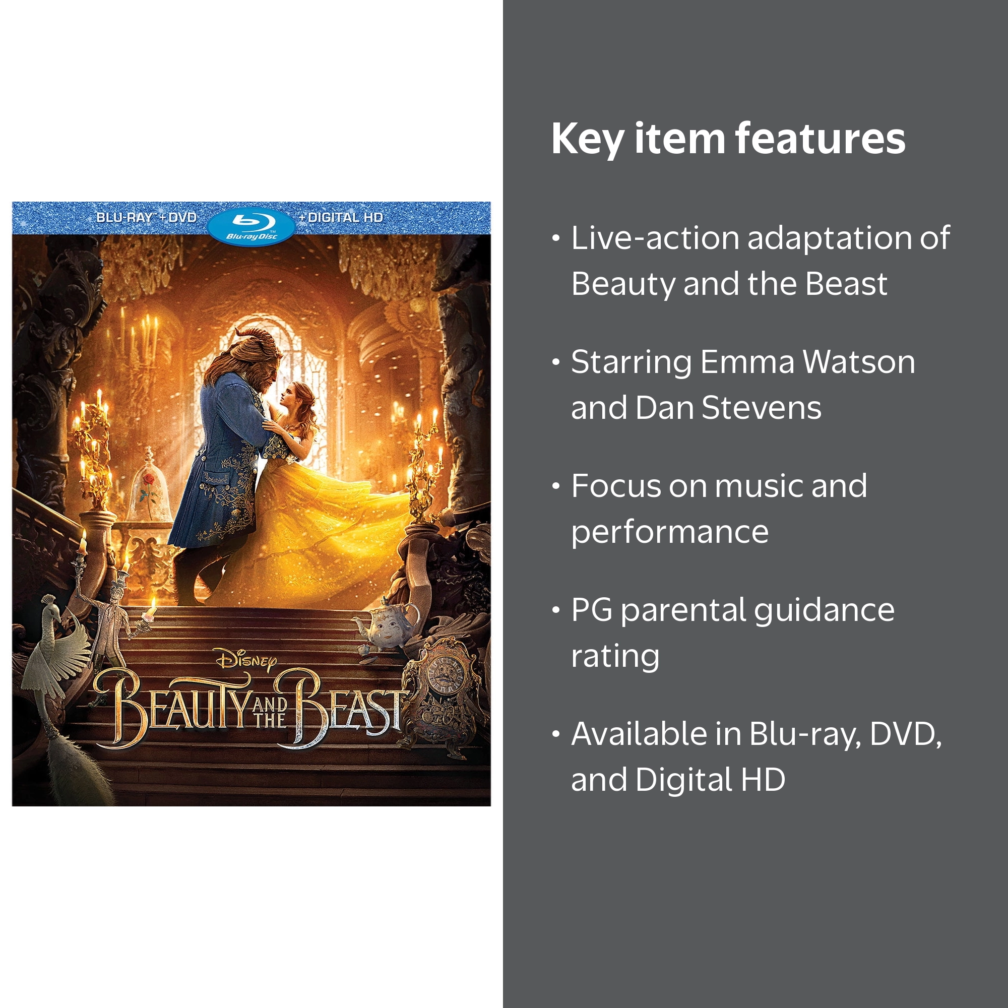 Disney's Beauty and the Beast Blu-ray + DVD, Music & Performance
