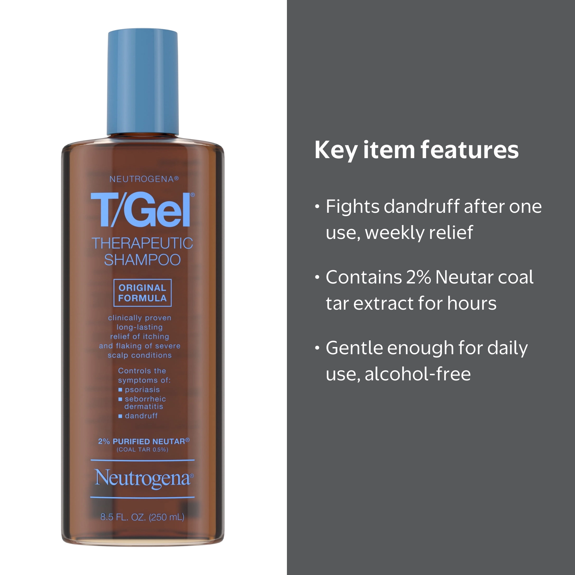 Neutrogena T/Gel Therapeutic Anti-Itch & Dandruff Shampoo for