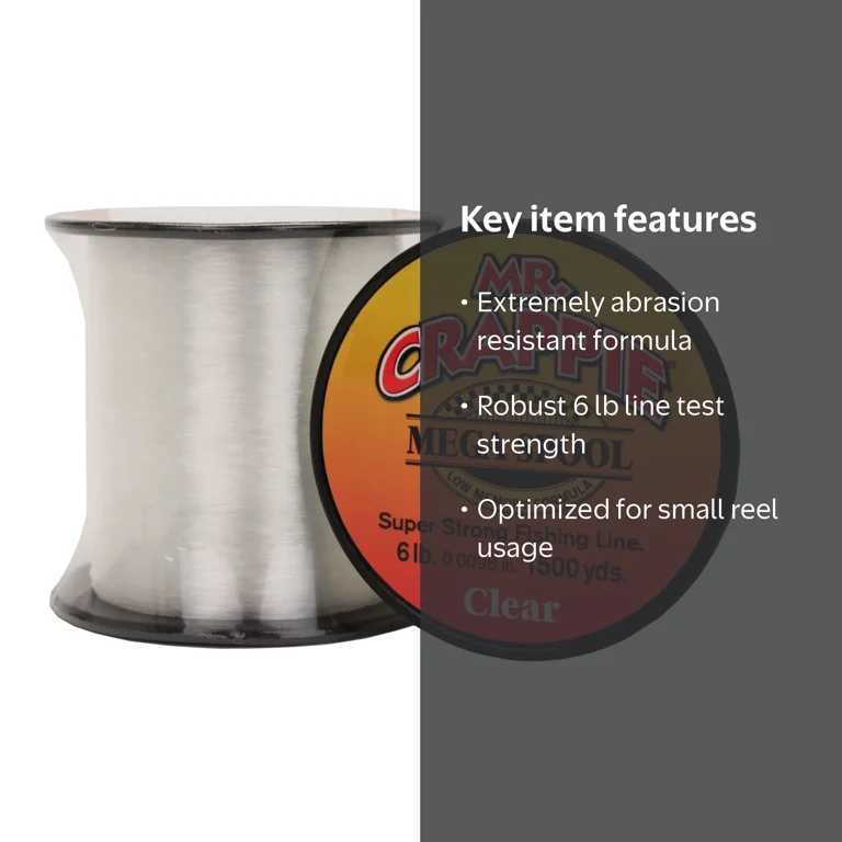 Lew's Mr. Crappie Mega Spools Clear, 6 lb - Walmart.com