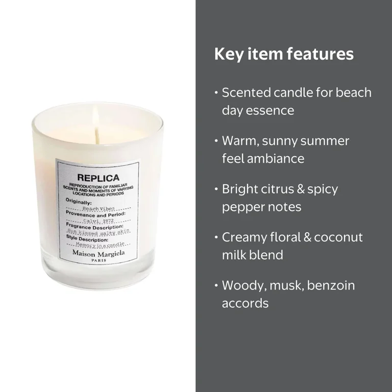 Maison Margiela Replica Scented Candle - Beach Vibes - Walmart.com