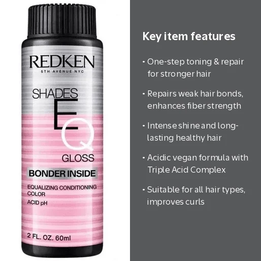Redken, Shades EQ Gloss Demi-Permanent Color 2oz 09V Platinum Ice