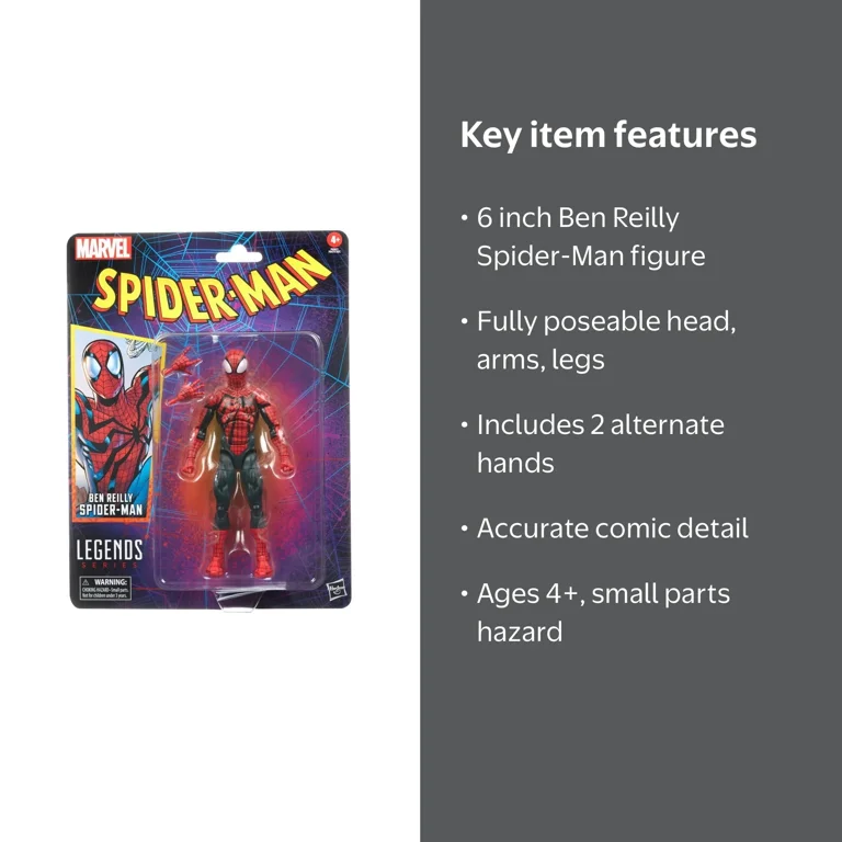 Marvel, 6 inch Action Figure, Ben Reilly Spider-Man, Fully