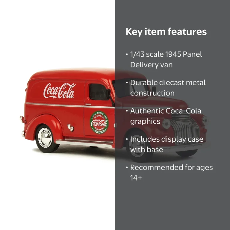 Coca-Cola 1/43 Scale 1945 Panel Delivery Van Diecast Model