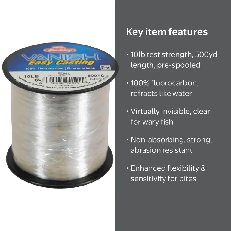 berkley braided translucent fishing line FireLine - Crystal / 6lb Strand Construction with 100% PE Fibers Berkley x9 Braid is a conventional braided fishing line made from 100% PE fibers Berkley x9 Braid Crystal /
