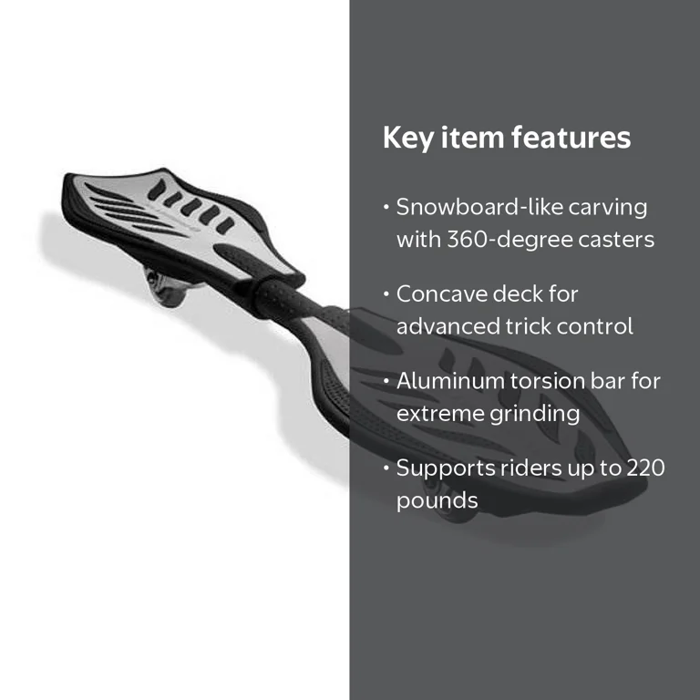 Razor, RipStik Caster Board, 15055002, 2 Wheel Pivoting Skateboard