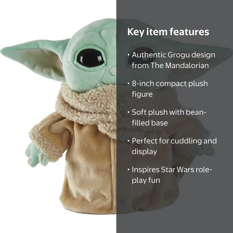 Star Wars, Grogu Plush Toy, The Child, 8-inch Soft Doll - Walmart.com