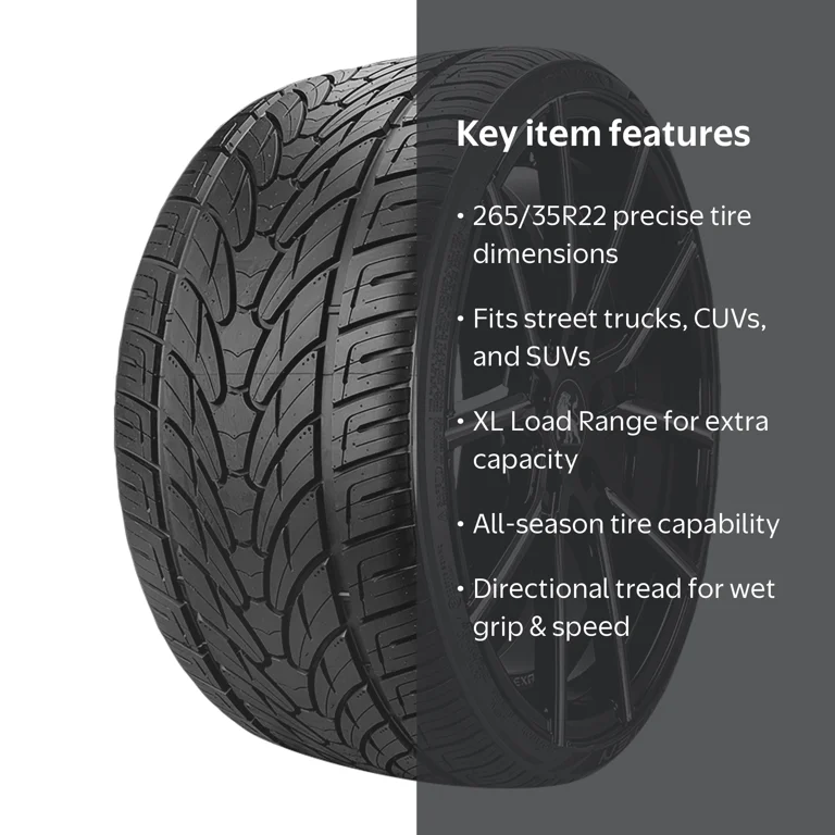 Free Shipping! Lionhart All Season 265/35ZR22 102W XL Passenger