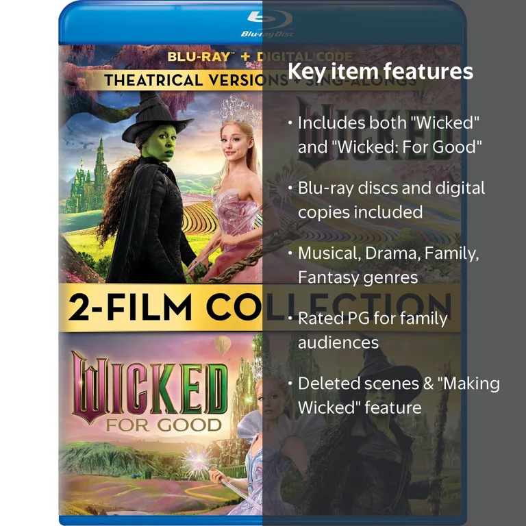 SDS, Wicked 2-Movie Collection, Blu-ray Digital Copy, Musical