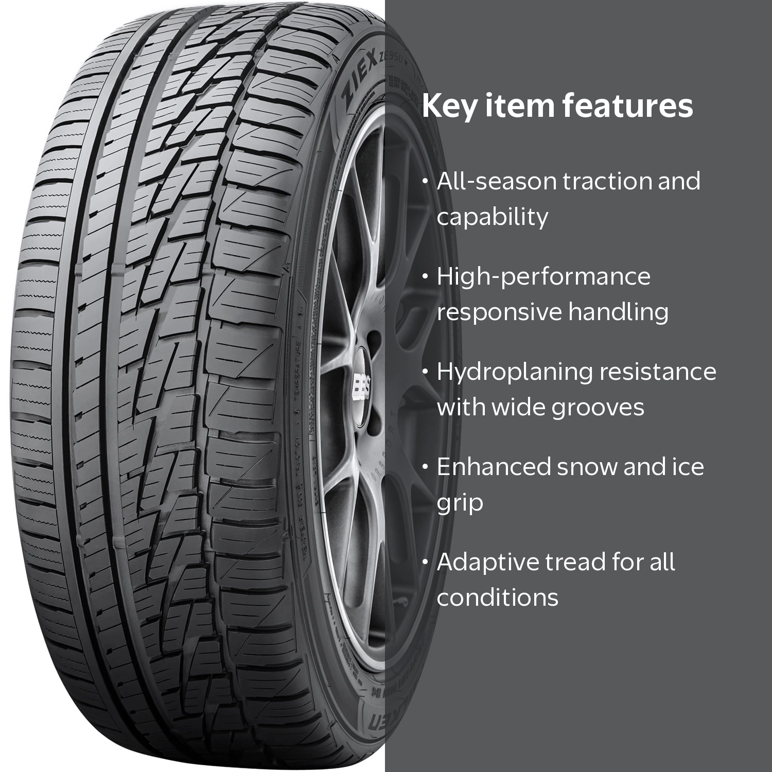 Falken, Passenger Tire, 225/40-18, All Season, XL, W - Walmart.com