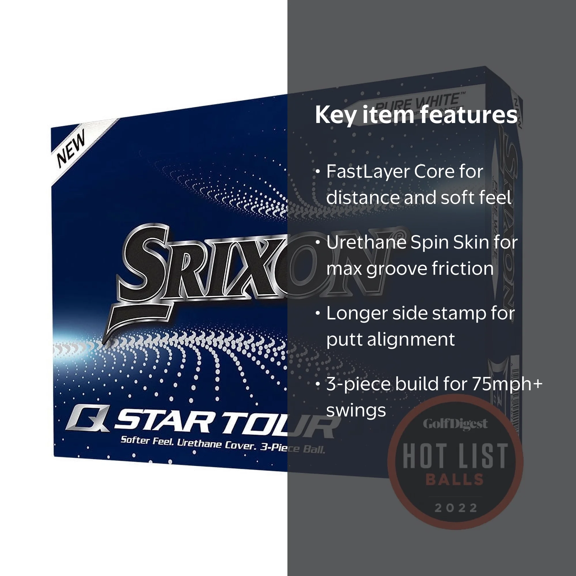 Srixon Q-Star Tour White Golf Ball Dozen - Walmart.com