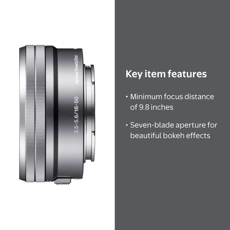 Sony, Lens, E PZ 16-50mm F3.5-5.6 OSS Power Zoom, Open Box