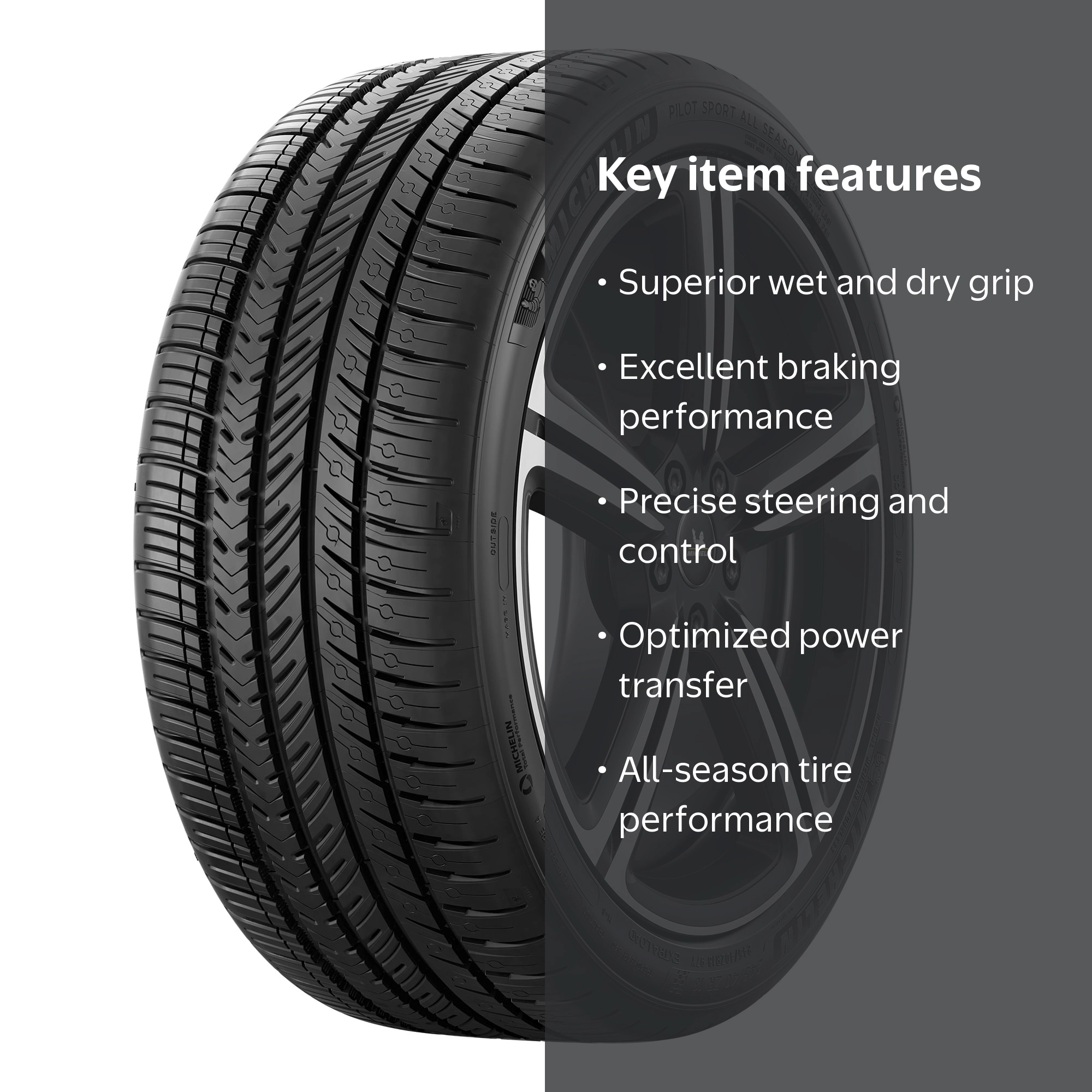 Michelin Pilot Sport All Season 4 Tire, 275/40ZR21 XL 107Y