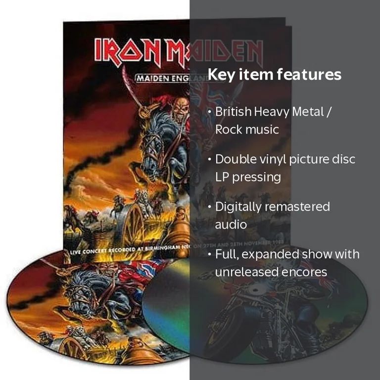 Iron Maiden LPレコード 4枚セット Iron Maiden - Maiden England: Live - Vinyl, 1988 Birmingham