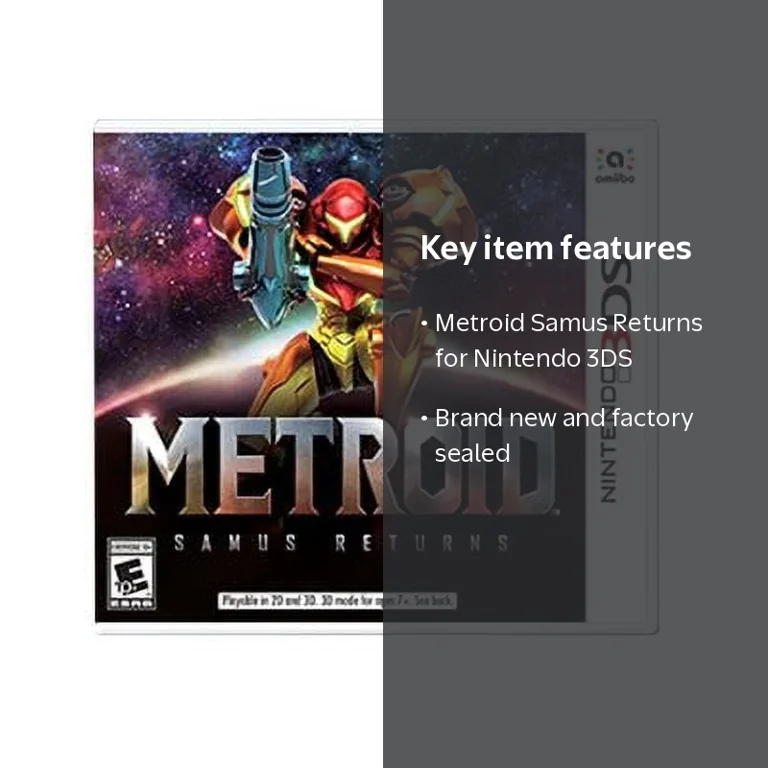 Nintendo, Metroid Samus Returns, Nintendo 3DS, immersive 3D