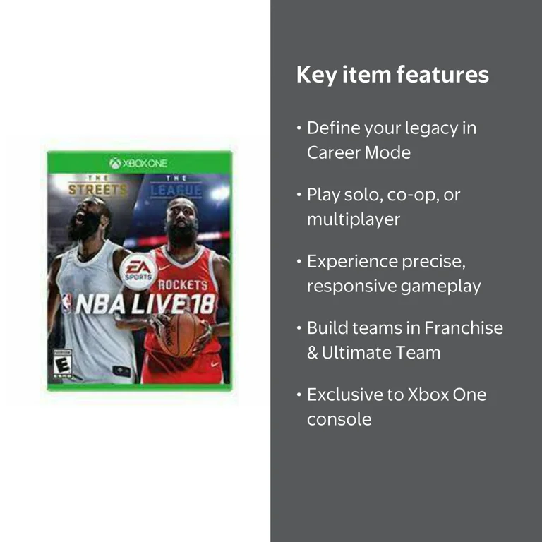 NBA LIVE 18: The One Edition - Xbox One - Walmart.com