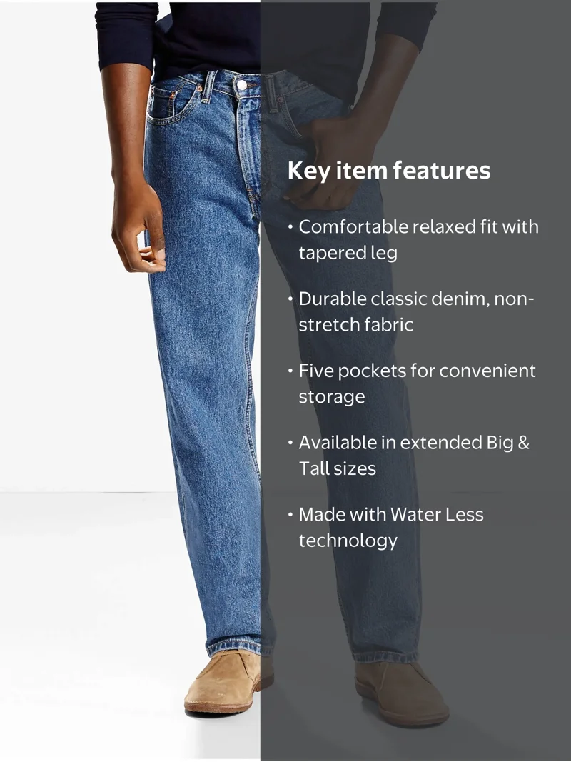 Levi's Men's Big & Tall 550 Relaxed Fit Jeans - Walmart.com