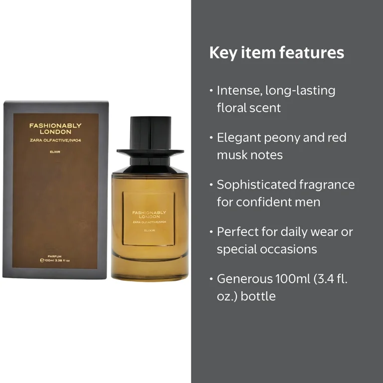 Zara Olfactive / Nº 04 Fashionably London Elixir Perfume for Men