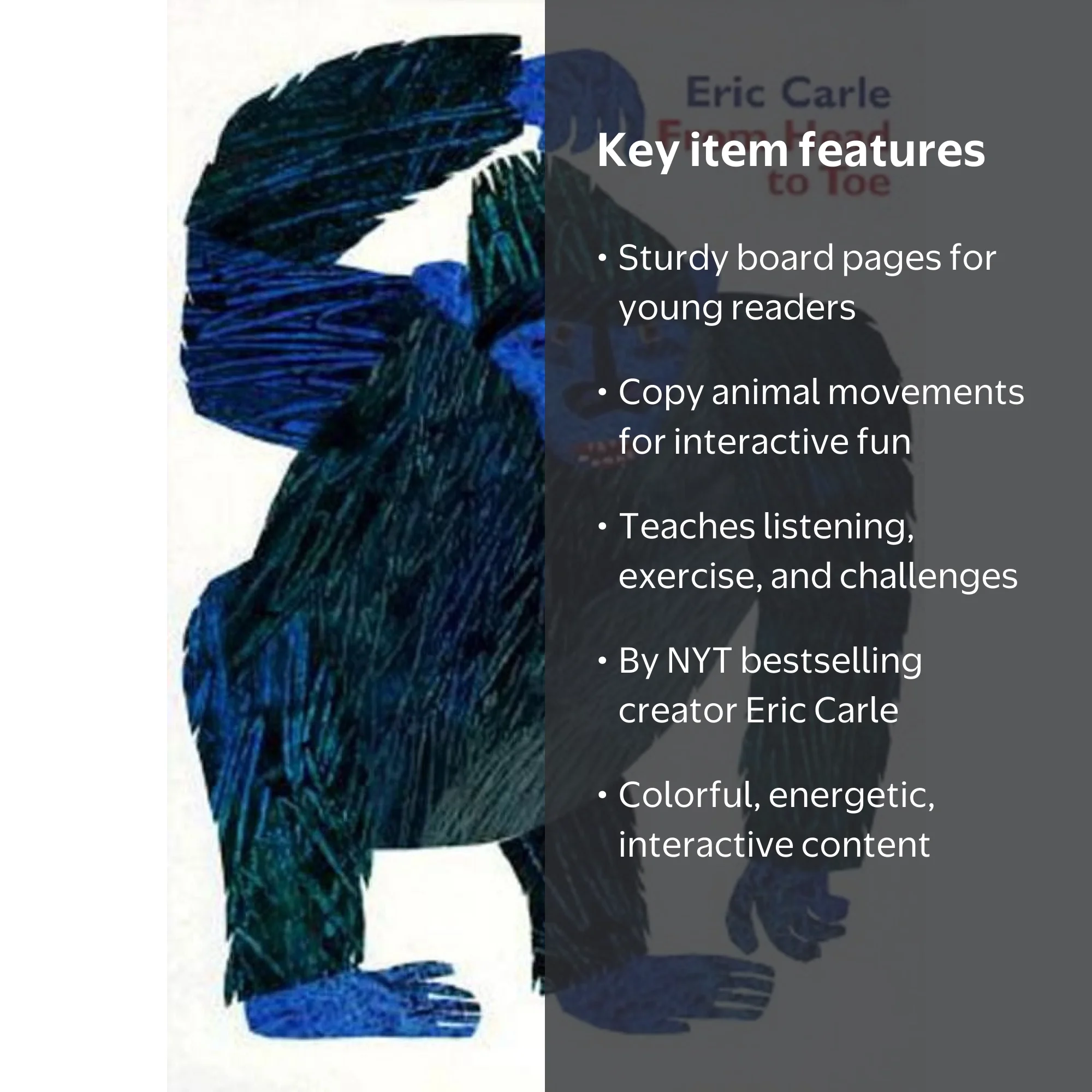 Eric Carle, From Head to Toe Board Book, 9780694013012 - Walmart.com