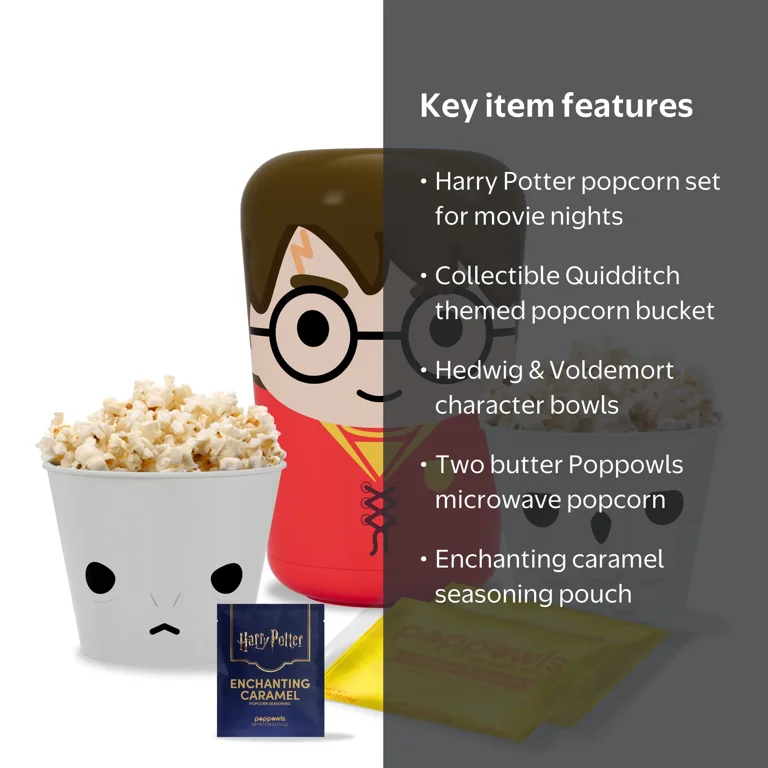 Harry Potter Poppowls Kit; At-Home Movie Kit; All-Ages; Hedwig And