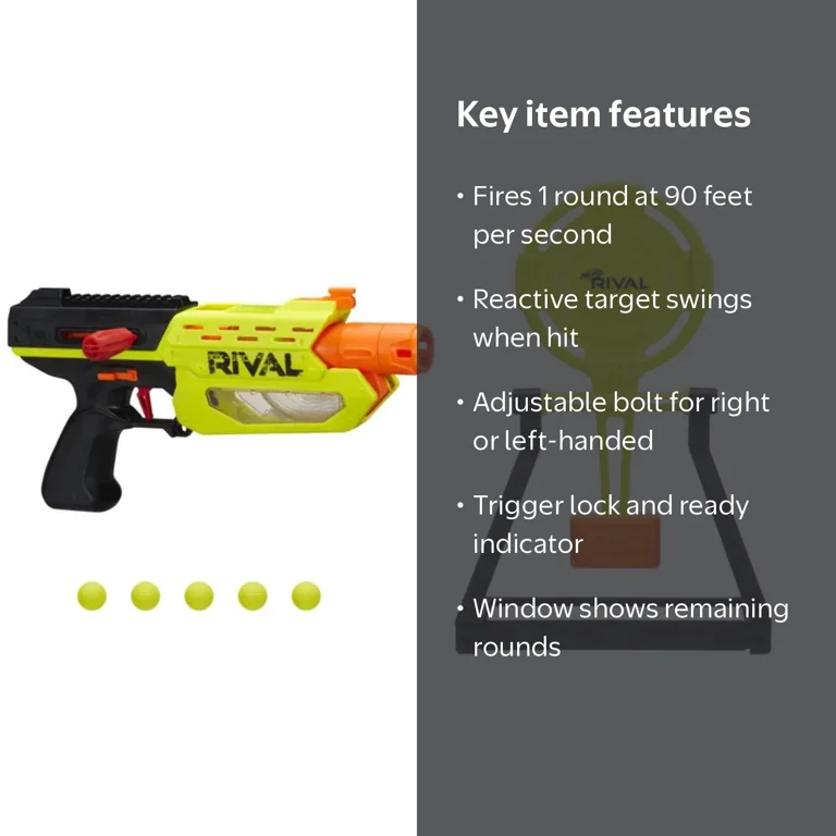 Nerf Rival Mercury XIX 500 Edge Series Ball Dart Blaster with
