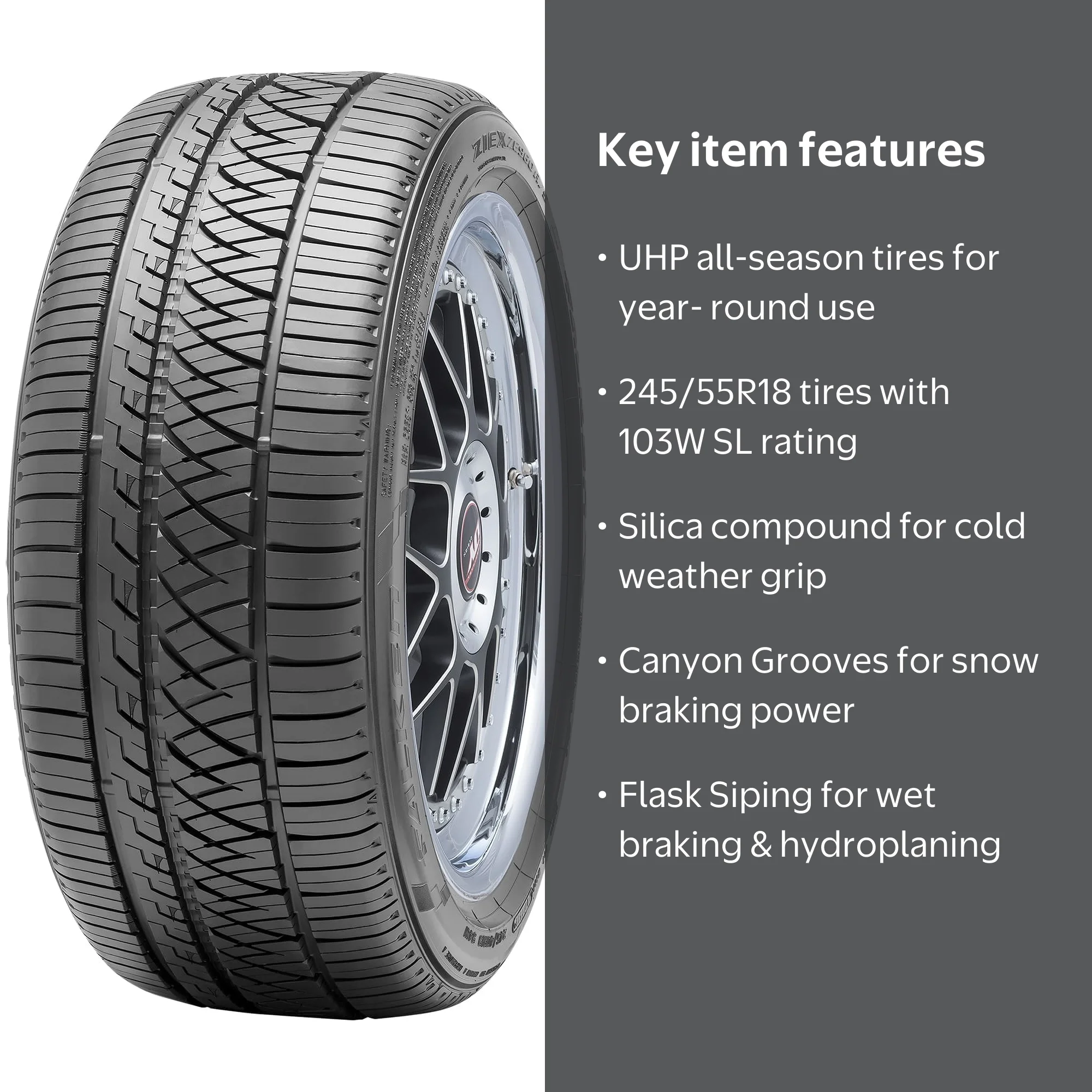 Falken Ziex ZE960 A/S UHP All Season 245/55R18 103W Passenger Tire