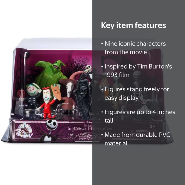 The Nightmare Before Christmas フィギュアセット Disney The Nightmare Before Christmas Deluxe Action Figure Set, 9