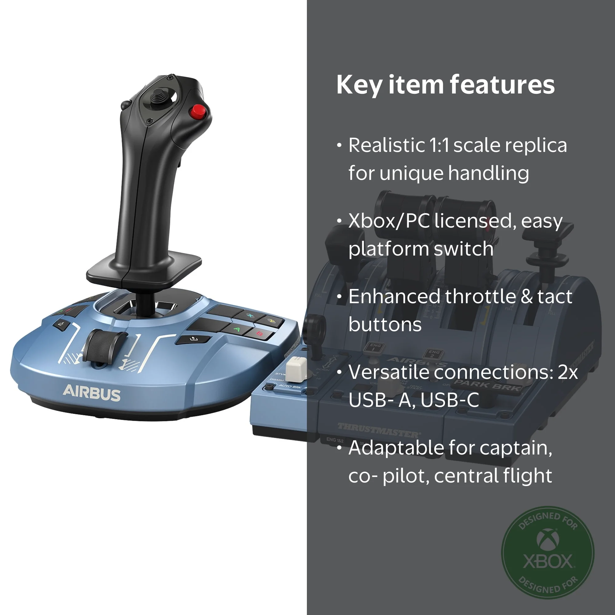 Thrustmaster TCA Sidestick Airbus X Edition (compatible w/ XBOX