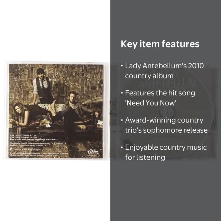 Lady Antebellum - Original Album 'Need You Now' - Music