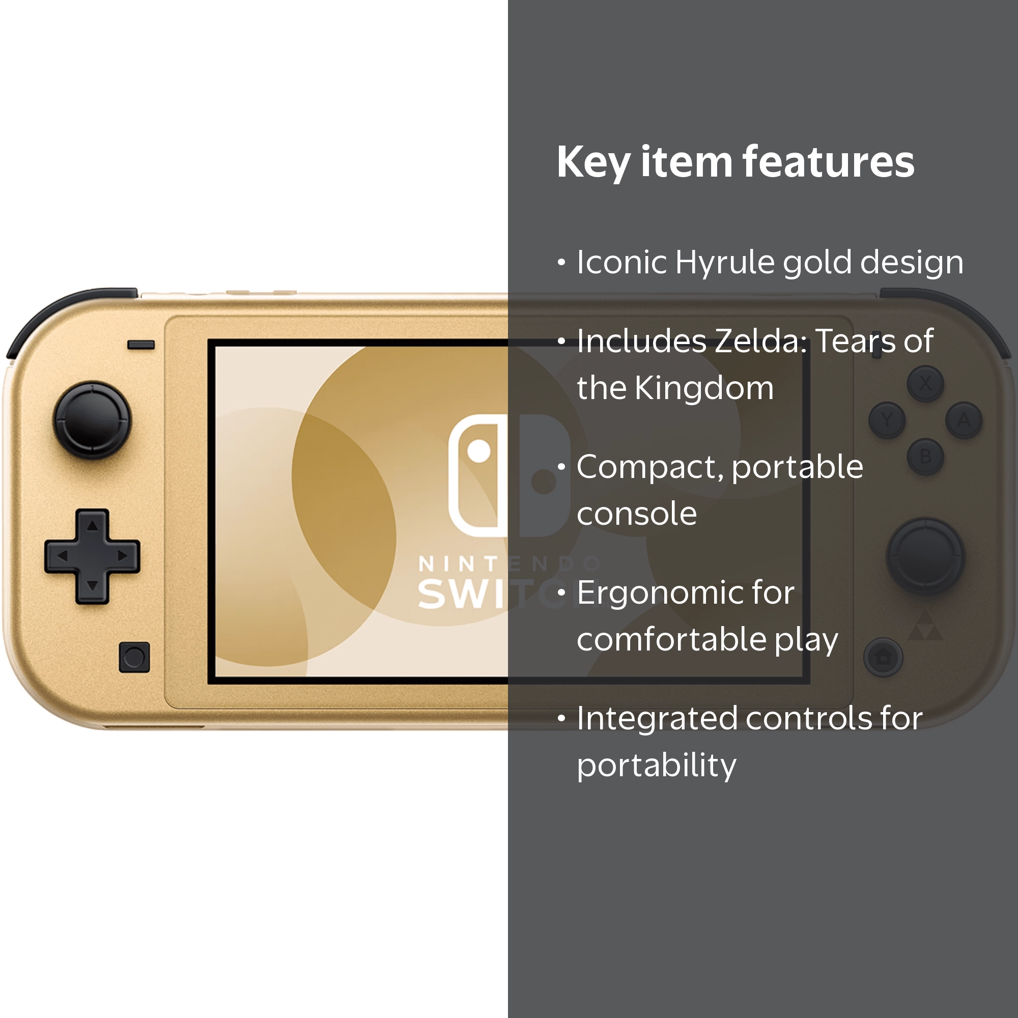 Nintendo, Nintendo Switch Lite, Hyrule Edition, Gold - Walmart.com
