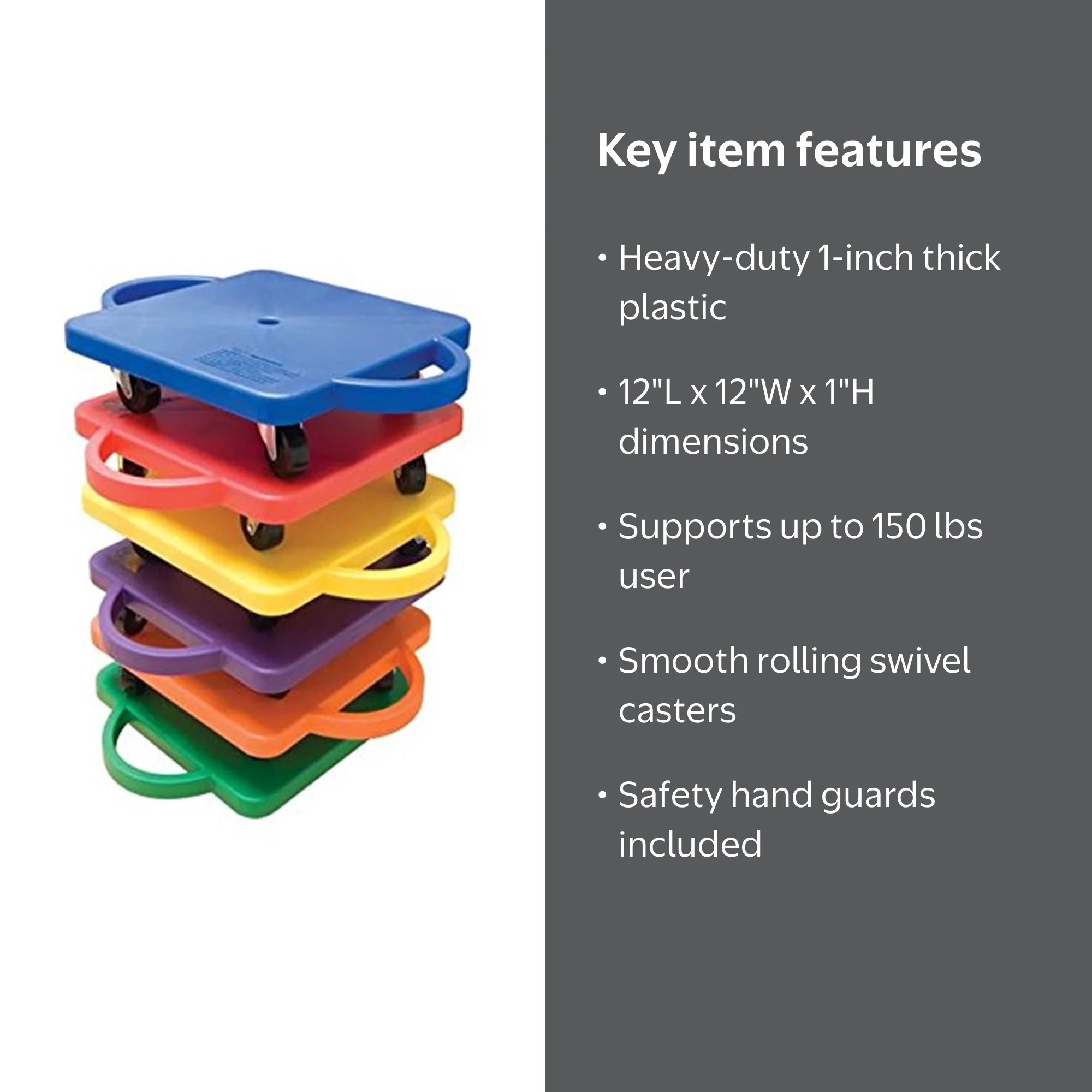GameCraft® Safety Guard Scooter Boards, 6-PACK - Walmart.com