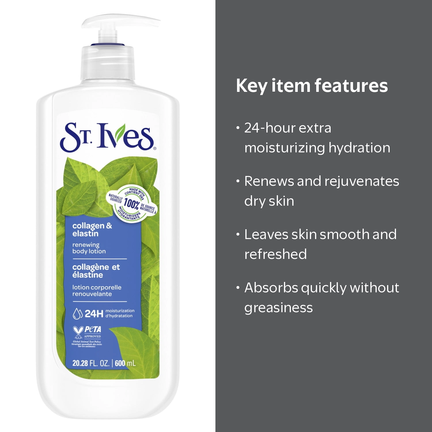 St. Ives Collagen and Elastin Hand and Body Lotion, 20.28 oz