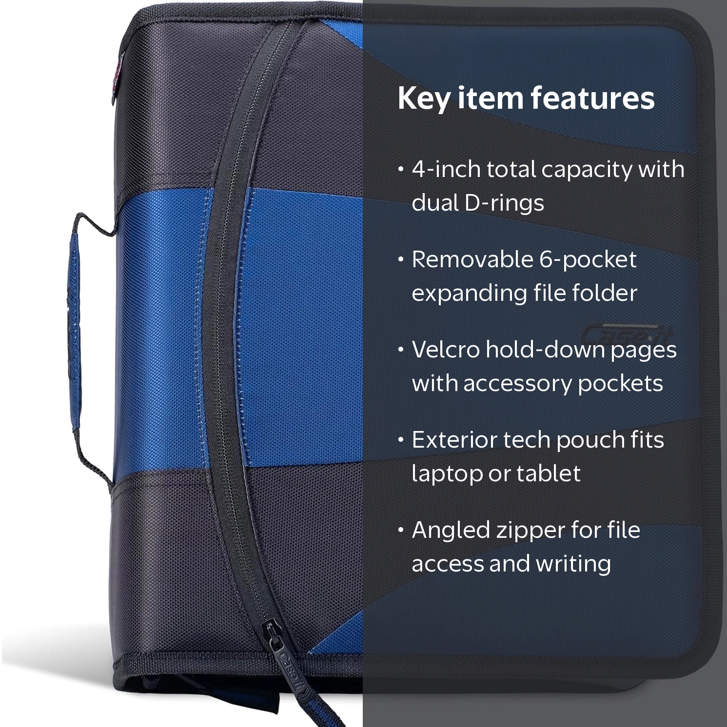 Case-it Dual-301 Multi Expandable School Binder - 2 Inch D-Rings