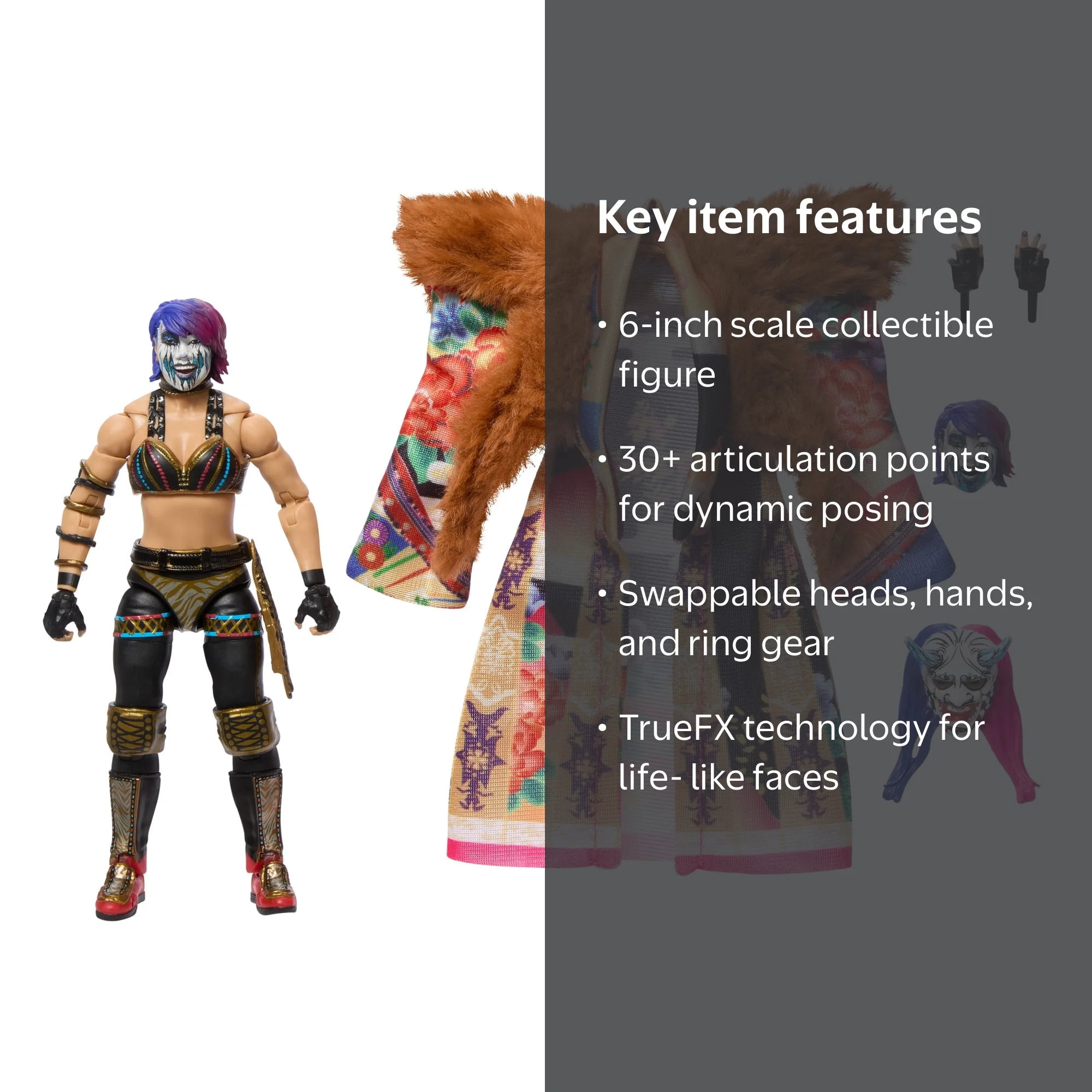 WWE Ultimate Edition 6-inch Asuka Action Figure with Authentic