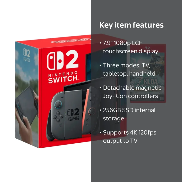 Nintendo Switch 2 Console with The Legend of Zelda: Tears of The