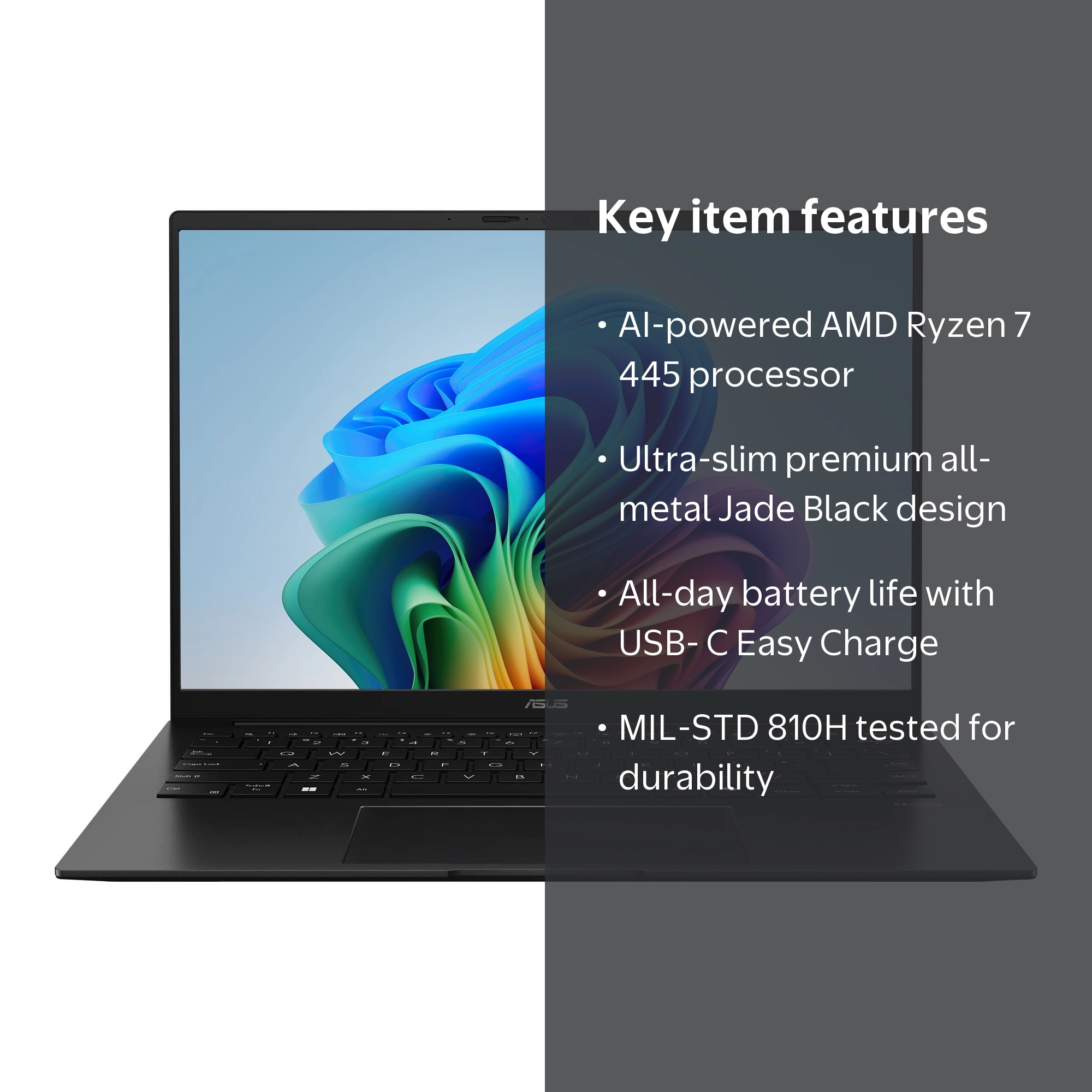 ASUS Zenbook 14 14” WUXGA OLED Touch Screen Laptop, Copilot+ PC