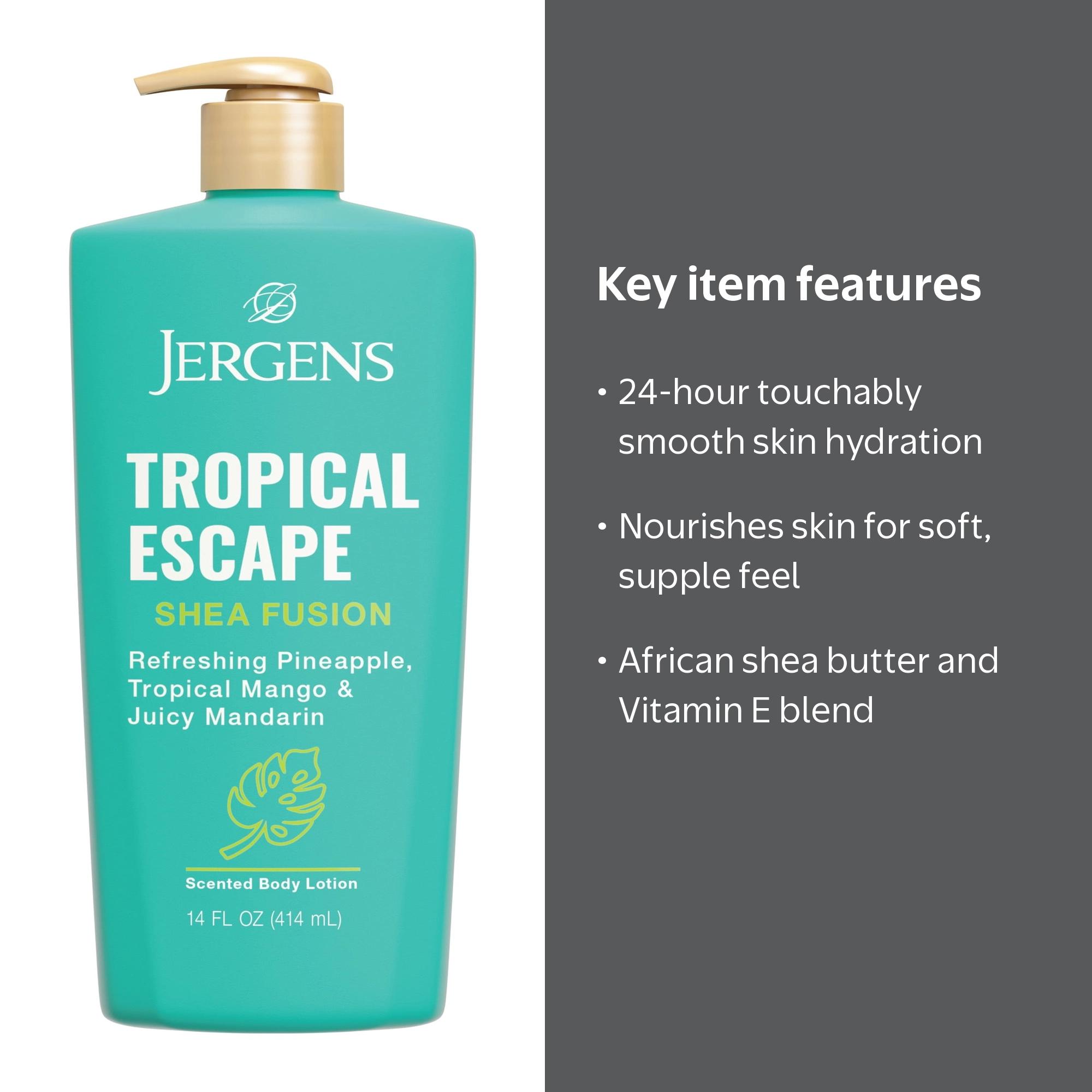 Jergens Shea Fusion Tropical Escape Scented Body Lotion with Shea