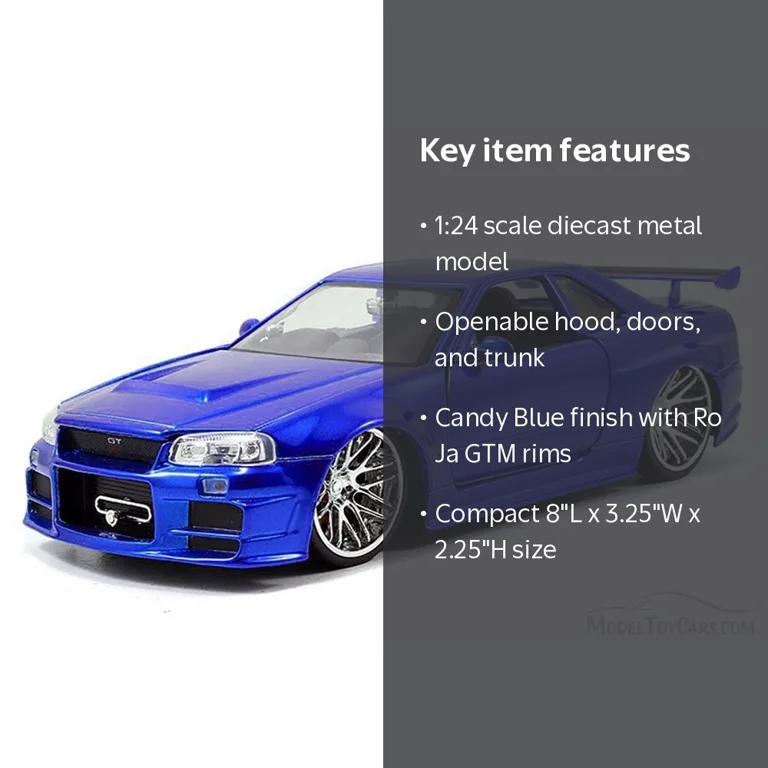 Jada Toys, Fast and Furious Brian's Nissan Skyline GT-R, Candy