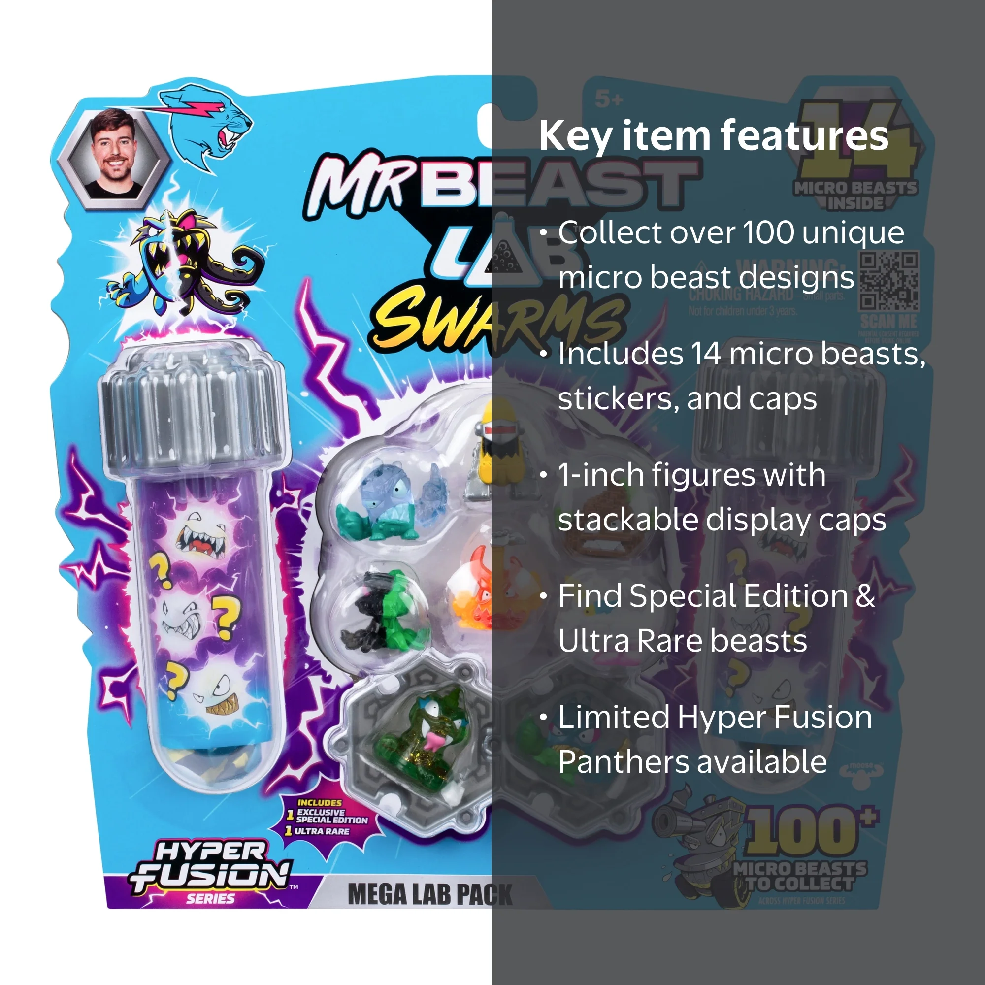 MrBeast Lab Swarms Hyper Fusion Series, Mega Lab Pack Includes 14