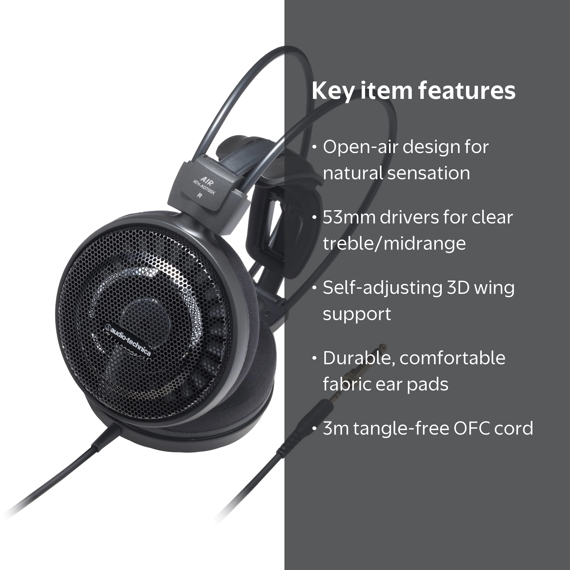 Audio Technica ATH-AD700X Audiophile Headphones - Walmart.com