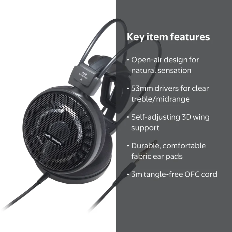 Audio Technica ATH-AD700X Audiophile Headphones - Walmart.com