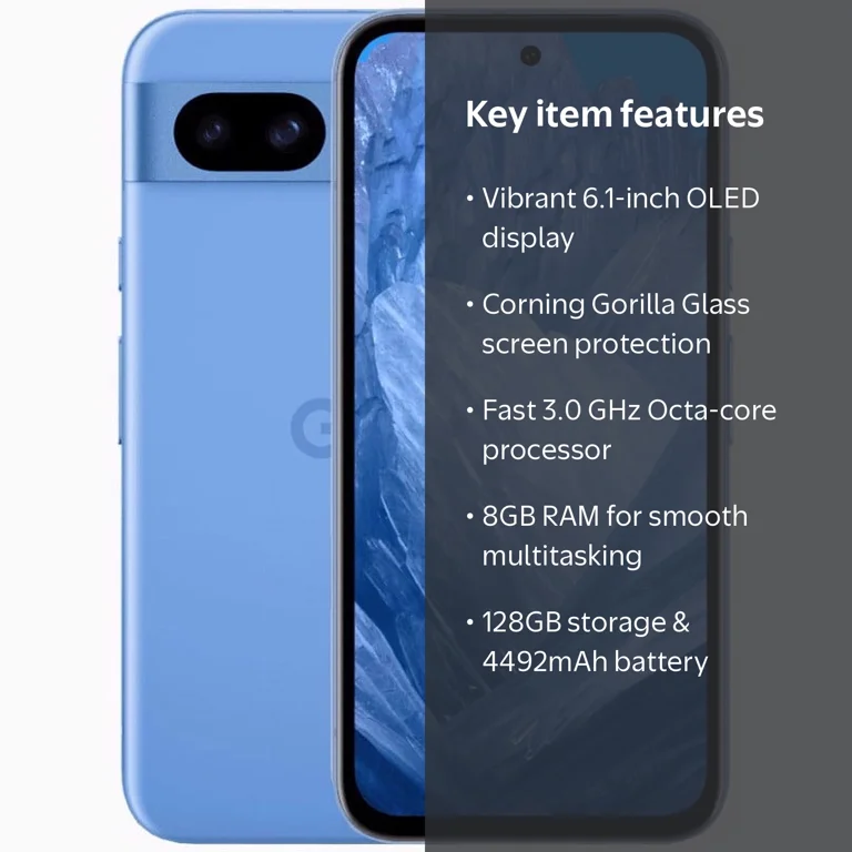 Google Pixel 8a 128 GB Smartphone With Corning Gorilla Glass, Bay