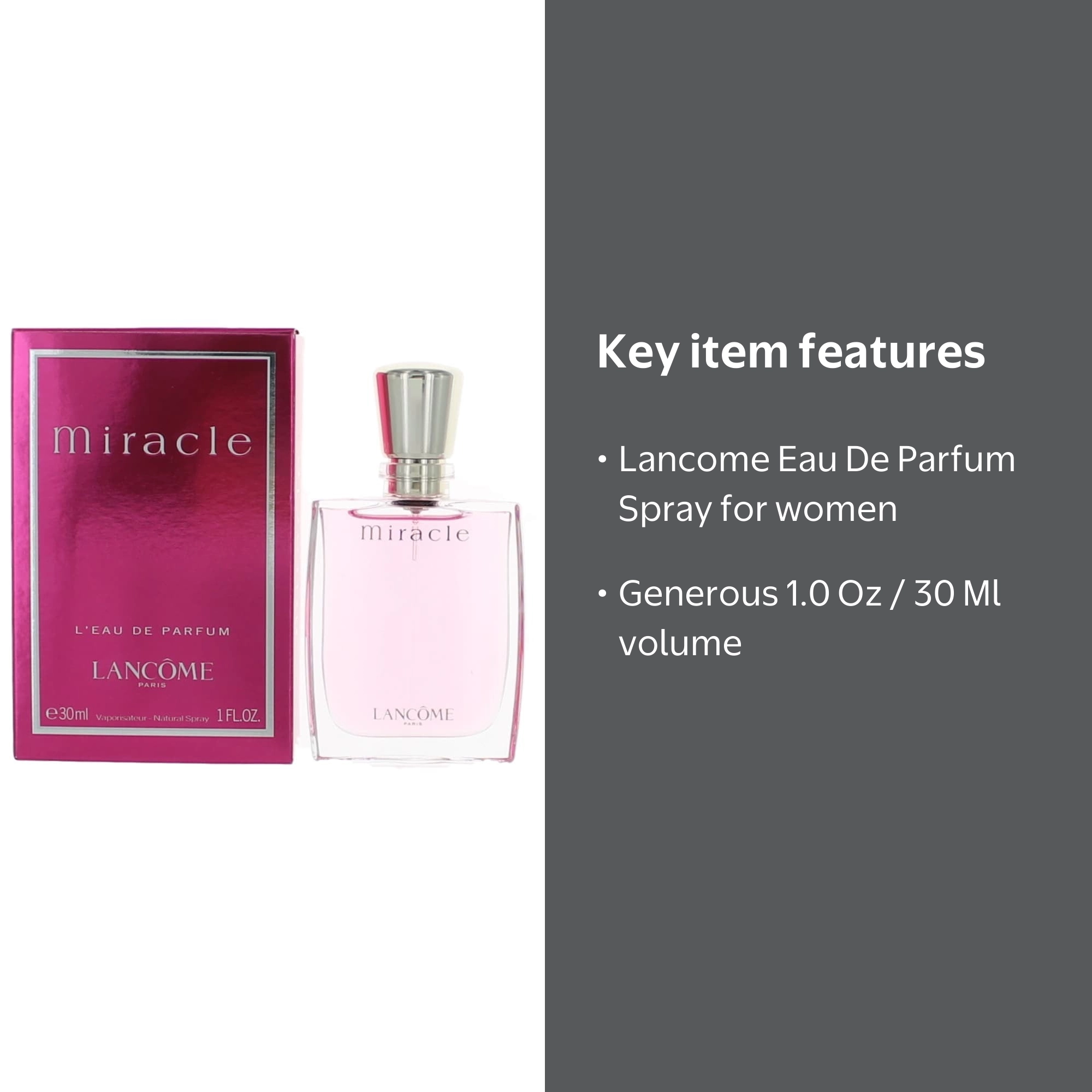 Lancome Miracle Perfume for Women, 1 oz Eau De Parfum Spray