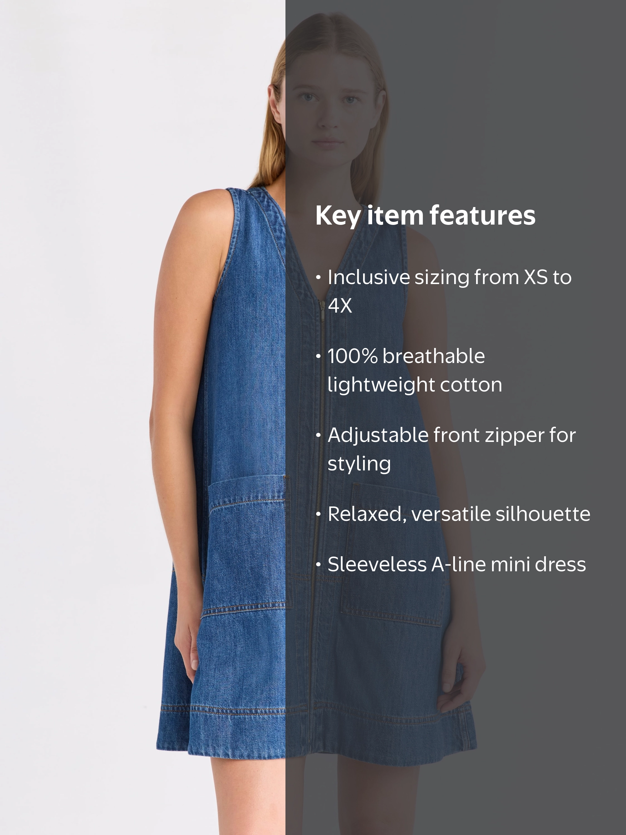 free assembly denim dress Women's Tiered Mini with Puff Sleeves, Sizes XS-XXL a deep V Free Assembly Women's Sleeveless V-Neck