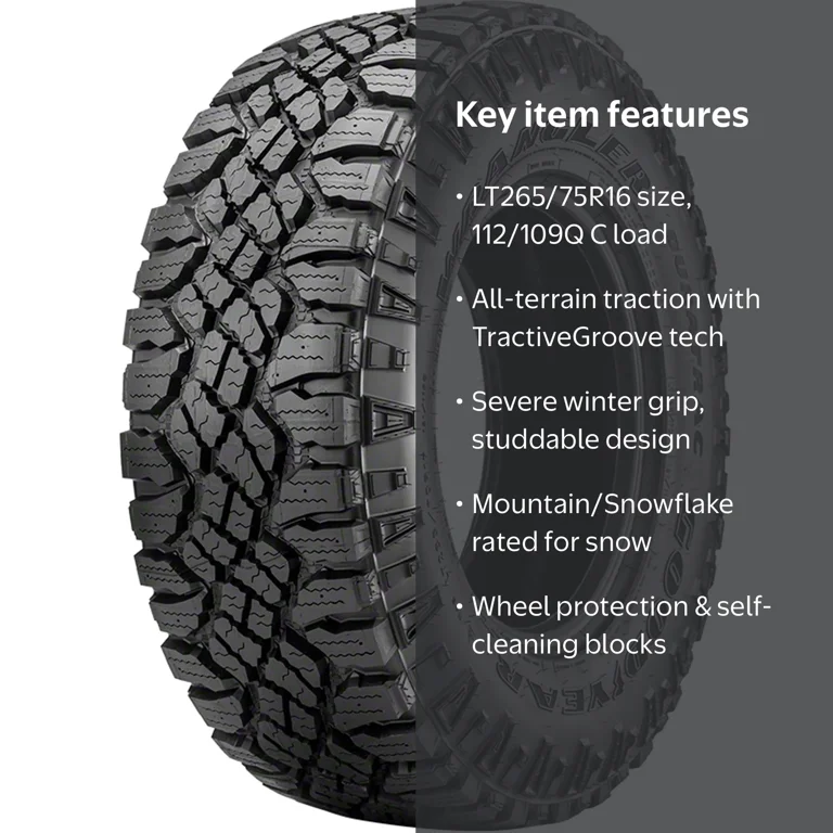 Goodyear Wrangler DuraTrac 265/75/16 112Q All-Terrain Truck Tires