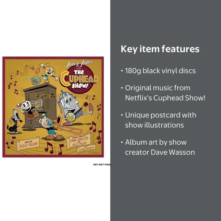 The Cuphead Show! (Original Soundtrack) - Ego Plum (2xLP Vinyl