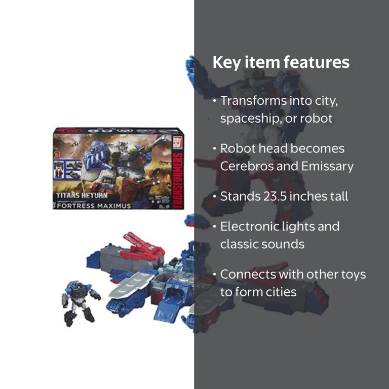 Transformers Generations Titans Return Fortress Maximus, 23.5-inch