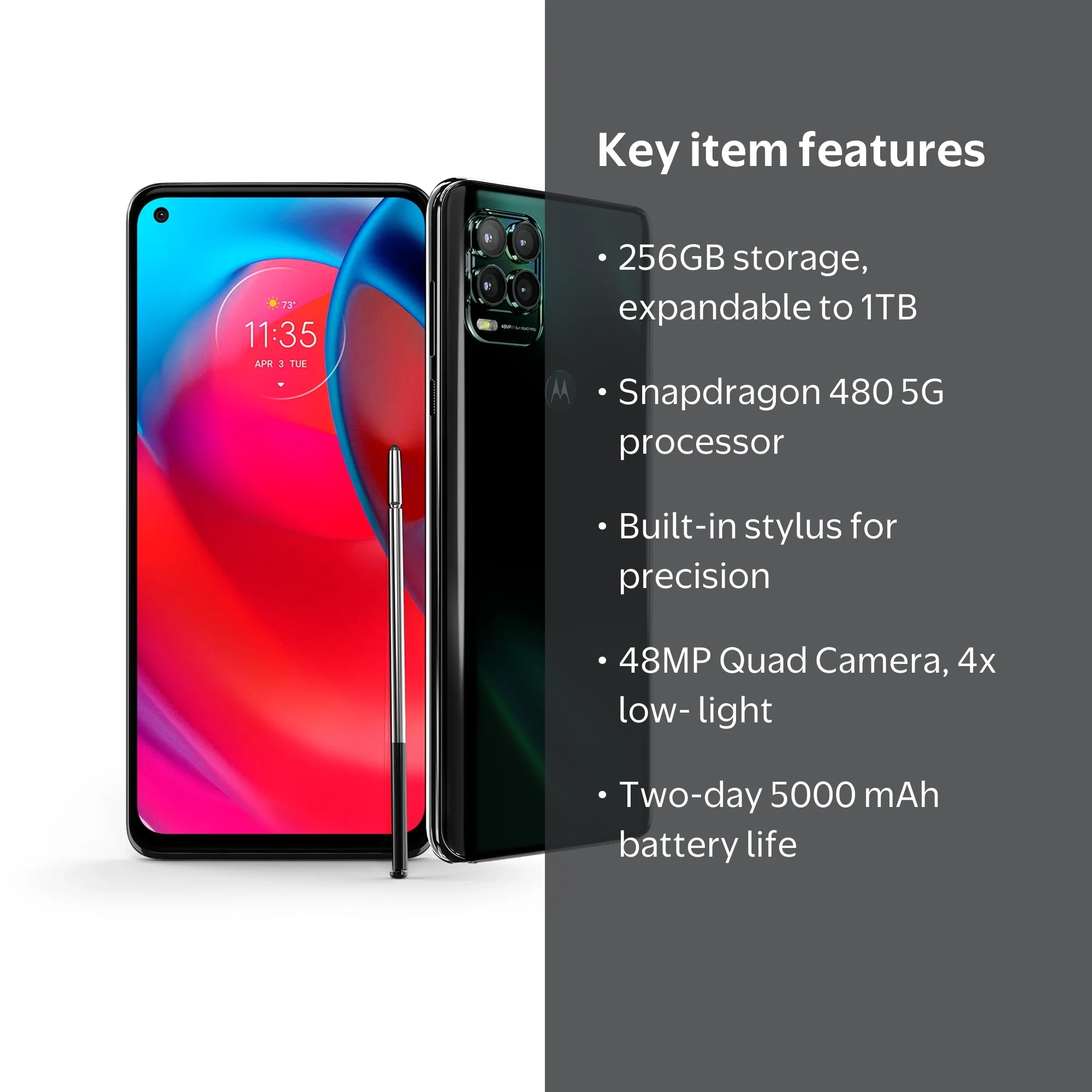 スマートフォン本体 Motorola moto g stylus 5G 2021 6GB 256GB Motorola Moto G Stylus 5G (2021) 256GB Cosmic Emerald Unlocked