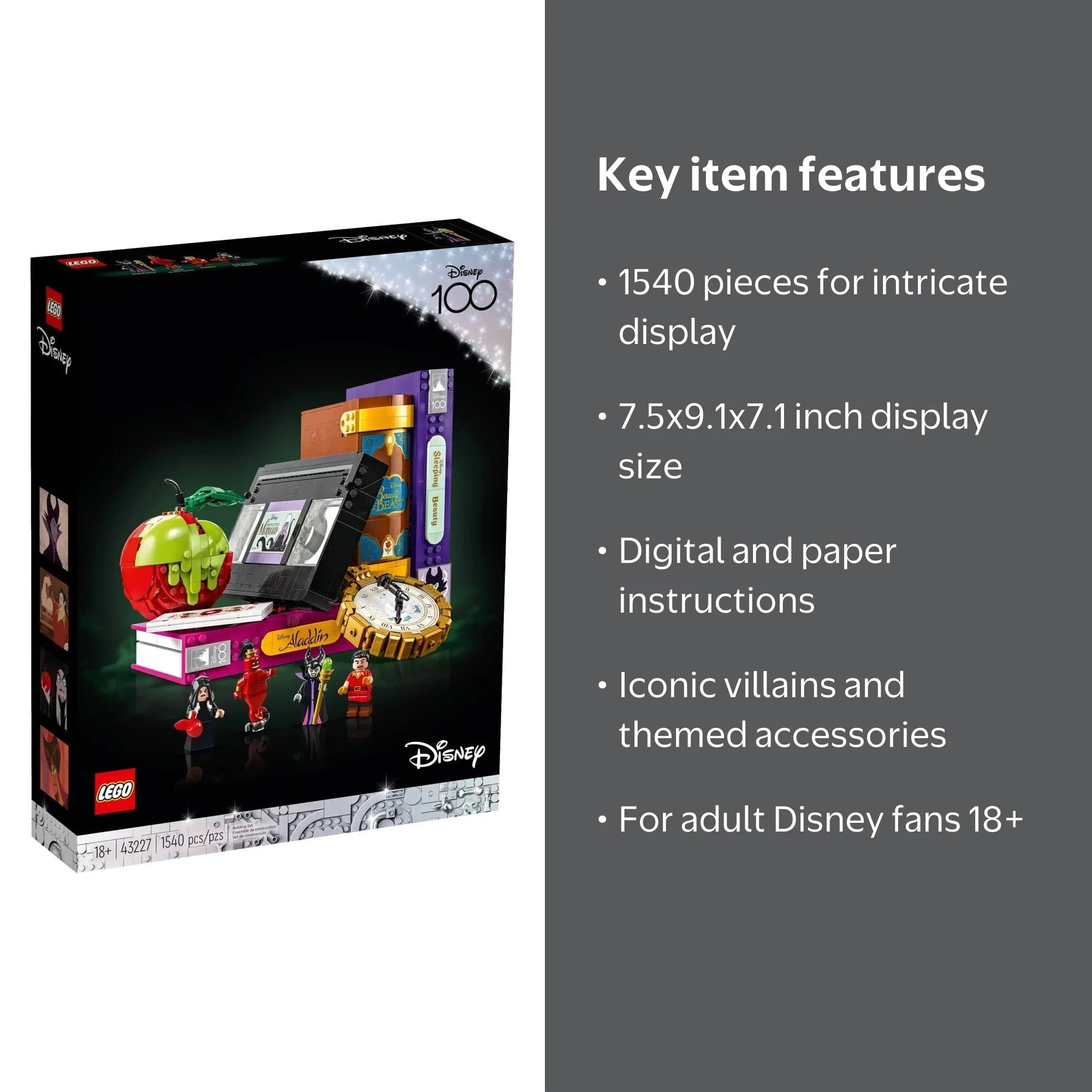Disney Villains Lego Set | Hotel building components - Walmart