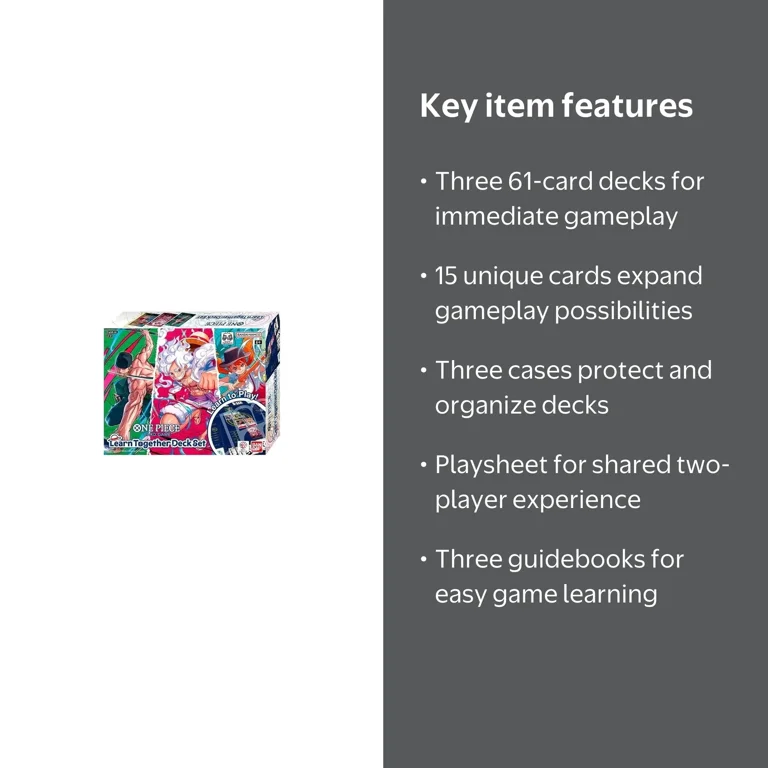 one piece card game : learn together deck set LD-01 Lets Play One Piece Learn Together Deck