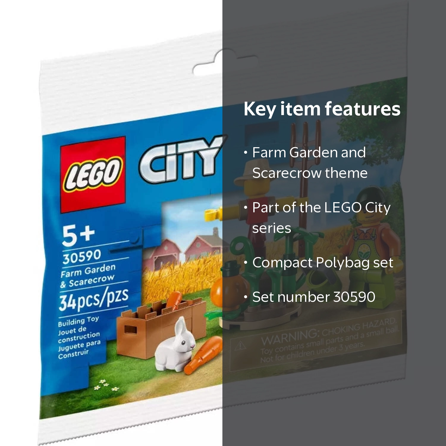 LEGO, Farm Garden and Scarecrow, Polybag Set 30590 - Walmart.com